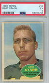 Graded 1960 Topps Bart Starr #51 Football Card PSA 5 Excellent