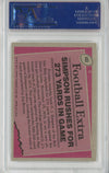 Graded 1977 Topps Record Breakers OJ Simpson #453 Football Card PSA 8 NM-MT
