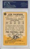 Graded 1967 Topps Len Dawson #61 Football Card PSA 6 EX-MT