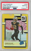 Graded 2022 Panini Donruss Chris Olave #309 Press Proof Premium Rookie RC Football Card PSA 10 Gem Mint