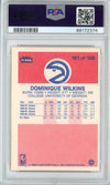 Graded 1986 Fleer Dominique Wilkins #121 Rookie RC Basketball Card PSA 6 EX-MT
