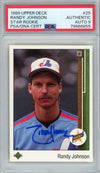 Graded 1989 Upper Deck UD Randy Johnson #25 Rookie RC Baseball Card PSA 9 Auto Grade Mint