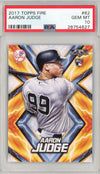Graded 2017 Topps Fire Aaron Judge #62 Rookie RC Baseball Card PSA 10 Gem Mint