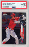 Graded 2020 Topps Chrome Shohei Ohtani #21 Baseball Card PSA 10 Gem Mint
