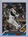 2024 Topps Now Jackson Merrill #343 Blue #/49 Rookie RC Baseball Card