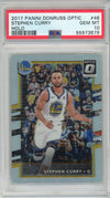 Graded 2017 Panini Donruss Optic Stephen Curry #46 Holo Basketball Card PSA 10 Gem Mint
