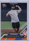 2024 Topps Now Jalen Brunson #467 Orange #/5 Yankees First Pitch Baseball Card