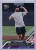 2024 Topps Now Jalen Brunson #467 Purple #/25 Yankees First Pitch Baseball Card