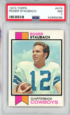 Graded 1973 Topps Roger Staubach #475 2nd Year Football Card PSA 7 NM