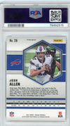 Graded 2021 Panini Mosaic Josh Allen #26 Reactive Blue Football Card PSA 10 Gem Mint