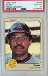 Graded 1983 Fleer Power Reggie Jackson #645 Baseball Card PSA 10 Gem Mint