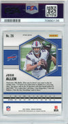 Graded 2021 Panini Mosaic Josh Allen #26 Green Mosaic Football Card PSA 10 Gem Mint