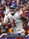 2024 Topps Now Malik Nabers #4 Purple #/25 New York Giants Rookie RC Football Card