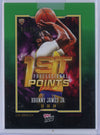 2024 Topps Now Bronny James #3 Green #/99 1st NBA Points Los Angeles Lakers Rookie RC Basketball Card