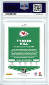 Graded 2021 Panini Donruss Tyreek Hill #117 Football Card PSA 10 Gem Mint