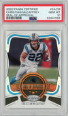 Graded 2020 Panini Certified Christian McCaffrey #SACM Seal Of Approval Football Card PSA 10 Gem Mint