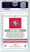 Graded 2022 Panini Chronicles Brock Purdy #PA19 Panini Rookie RC Football Card PSA 9 Mint