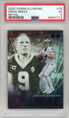 Graded 2020 Panini Illusions Drew Brees #78 Retail Football Card PSA 5 EX