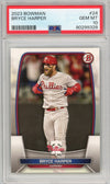 Graded 2023 Bowman Bryce Harper #24 Baseball Card PSA 10 Gem Mint