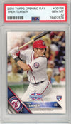 Graded 2016 Topps Opening Day Trea Turner #OD154 Rookie RC Baseball Card PSA 10 Gem Mint