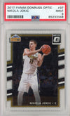Graded 2017 Panini Donruss Optic Nikola Jokic #37 Basketball Card PSA 9 Mint