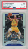 Graded 2019 Panini Prizm Stephen Curry #98 Silver Prizm Basketball Card PSA 10 Gem Mint