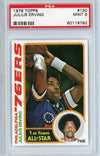 Graded 1978 Topps Julius Erving #130 Basketball Card PSA 9 Mint