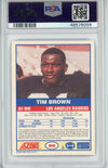 Graded 1989 Score Tim Brown #86 Rookie RC Football Card PSA 9 Mint