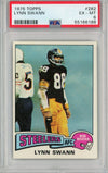 Graded 1975 Topps Lynn Swann #282 Rookie RC Football Card PSA 6 EX-MT