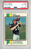 Graded 1973 Topps Ken Stabler #487 Football Card PSA 6 EX-MT