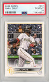 Graded 2022 Topps Oneil Cruz #537 Rookie RC Baseball Card PSA 10 Gem Mint