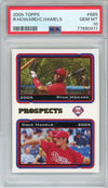 Graded 2005 Topps Ryan Howard/Cole Hamels #689 Baseball Rookie RC Card PSA 10 Gem Mint