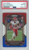 Graded 2022 Panini Prizm Isiah Pacheco #352 Red/White/Blue Rookie RC Football Card PSA 10 Gem Mint
