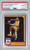 Graded 2022 Panini NBA Hoops LeBron James #170 Basketball Card PSA 10 Gem Mint