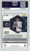 Graded 2021 Panini Mosaic Justin Fields #304 Reactive Orange Rookie RC Football Card PSA 10 Gem Mint