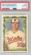 Graded 2023 Allen & Ginter Grayson Rodriguez #275 Rookie RC Baseball Card PSA 10 Gem Mint