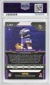 Graded 2020 Panini Chronicles Justin Jefferson #PB9 Prizm Black Rookie RC Football Card PSA 10 Gem Mint