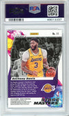 Graded 2019 Panini Mosaic Anthony Davis #11 Stare Masters White Mosaic Basketball Card PSA 10 Gem Mint