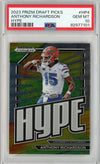 Graded 2023 Prizm Draft Picks Anthony Richardson #HP4 Hype Rookie RC Football Card PSA 10 Gem Mint