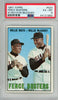Graded 1967 Topps Fence Busters Willie Mays Willie McCovey #423 Baseball Card PSA 6 EX-MT