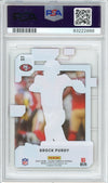 Graded 2022 Clearly Donruss Brock Purdy #99 Rookie RC Football Card PSA 9 Mint