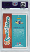 Graded 2018 Panini Playoff Lamar Jackson #7 Rookie Wave Rookie RC Football Card PSA 10 Gem Mint