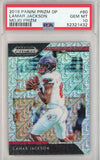 Graded 2019 Panini Prizm DP Lamar Jackson #60 Mojo Prizm Rookie RC Football Card PSA 10 Gem Mint