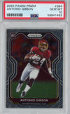 Graded 2020 Panini Prizm Antonio Gibson #384 Rookie RC Football Card PSA 10 Gem Mint