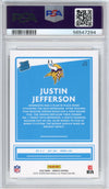 Graded 2020 Panini Donruss Justin Jefferson #313 Rookie RC Football Card PSA 10 Gem Mint