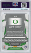 Graded 2020 Panini Chronicles DP Draft Picks Justin Herbert #4 Certified Rookie RC Football Card PSA 10 Gem Mint