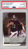 Graded 2016 Leaf Draft Dak Prescott #19 Rookie RC Football Card PSA 10 Gem Mint