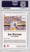 Graded 2020 Panini Chronicles Draft Picks Joe Burrow #1 Rookie RC Football Card PSA 9 Mint
