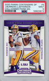 Graded 2020 Panini Contenders DP Joe Burrow & Justin Jefferson #5 Rookie RC Football Card PSA 9 Mint