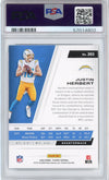 Graded 2020 Panini Playoff Justin Herbert #203 Rookie RC Football Card PSA 10 Gem Mint